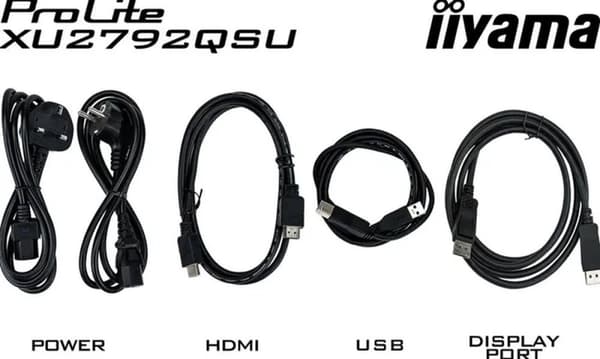 iiyama ProLite XU2792QSU-B6 - 27 tum - IPS - QHD - USB-hubb