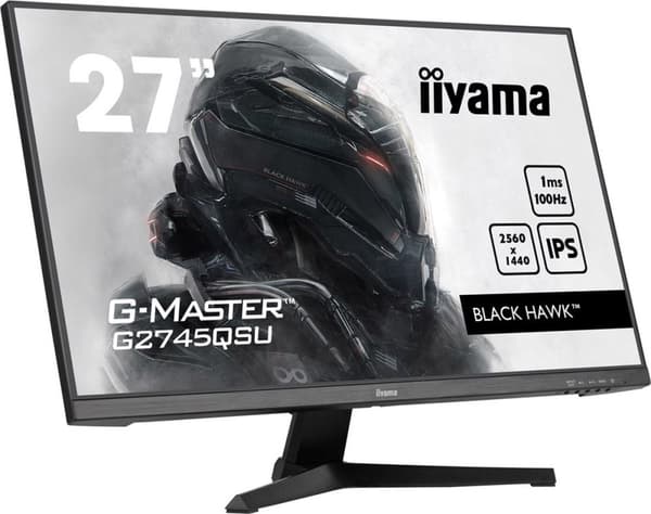 iiyama G-Master G2745QSU-B1 Black Hawk - 27 tommer - IPS - QHD - 100Hz - 1ms