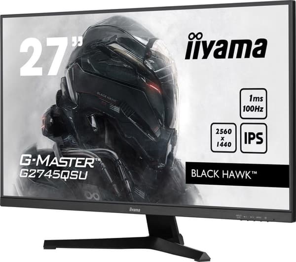 iiyama G-Master G2745QSU-B1 Black Hawk - 27 tommer - IPS - QHD - 100Hz - 1ms