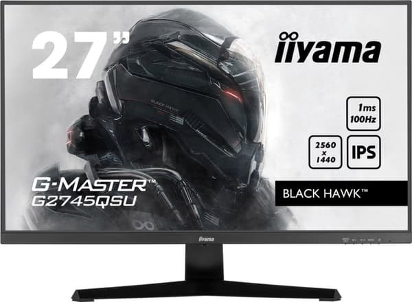 iiyama G-Master G2745QSU-B1 Black Hawk - 27 tommer - IPS - QHD - 100Hz - 1ms Sort