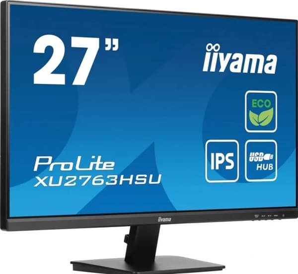 iiyama ProLite XU2763HSU-B1 - 27 tum - IPS - Full HD - USB Hub - energimärke B