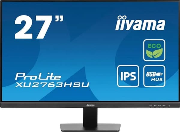 iiyama ProLite XU2763HSU-B1 - 27 tum - IPS - Full HD - USB Hub - energimärke B