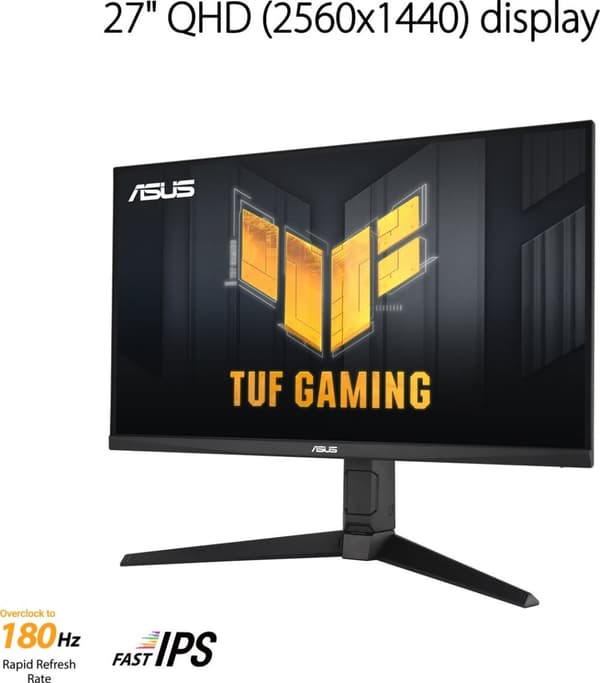 ASUS TUF Gaming VG27AQL3A - QHD Fast IPS 180Hz skærm - 27 tommer