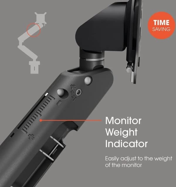 MOMO 4237 Monitorarm Motion Plus til 2 skærme med justerbart multisystem (sort)