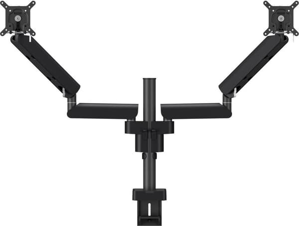 MOMO 4237 Monitorarm Motion Plus til 2 skærme med justerbart multisystem (sort)