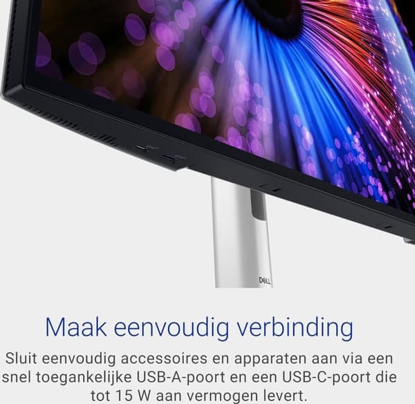 DELL UltraSharp U2724DE datorskärm 68,6 cm (27") 2560 x 1440 pixlar Quad HD LCD svart - silver