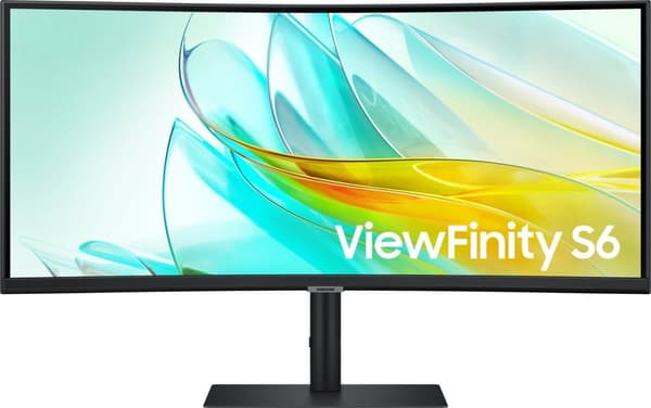 Samsung ViewFinity S65UC LS34C652UAUXEN - Ultrawide USB-C-skærm - 90w - KVM - RJ45 - 34 tommer Sort