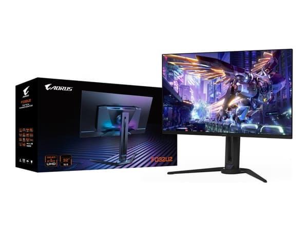 AORUS FO32U2 - OLED-monitor - 32" (31.5" visbar) - 3840 x 2160 4K @ 240 Hz - 1000 cd/m² - 1500000:1 - DisplayHDR 400 True Black - 0.03 ms - 2xHDMI, D