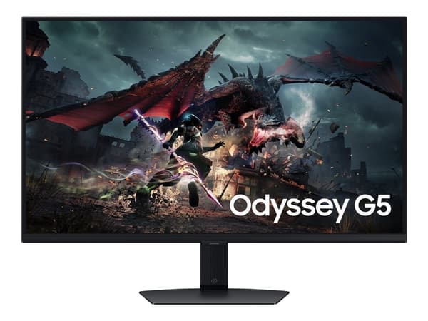Samsung Odyssey G5 S32DG500EU - G50D Series - LED-skärm - spel - 32" - 2560 x 1440 QHD @ 180 Hz - IPS - 350 cd/m² - 1000:1 - DisplayHDR 400 - 1 ms - Svart