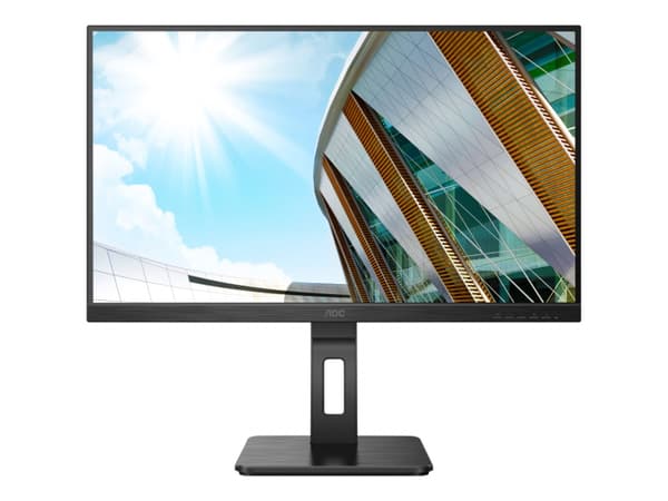 AOC U27P2 27 3840 x 2160 (4K) HDMI DisplayPort 60Hz Pivot-skjerm Sort