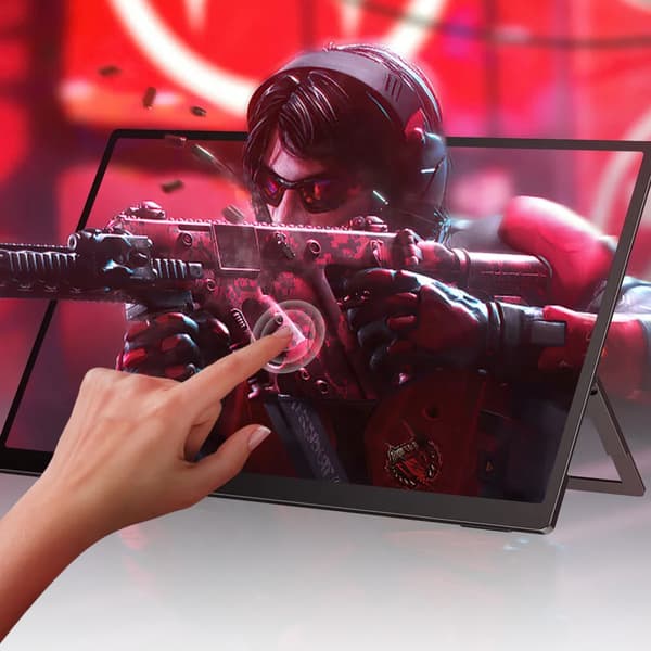 Computer skærm, IPS touchskærm, 120hz skærm, Touchscreen, EU-stik