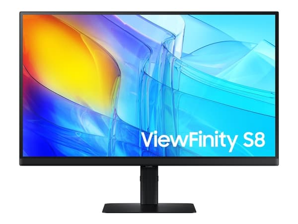 Samsung ViewFinity S8 S27D800EAU - S80D Series - LED-skjerm - 27" - 3840 x 2160 UHD @ 60 Hz - IPS - 350 cd/m² - 1000:1 - HDR10 - 5 ms - HDMI, Display