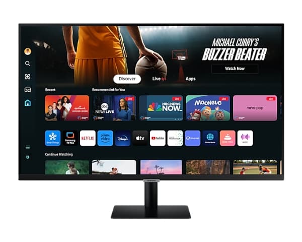 Samsung S32DM702UU - M70D Series - LED-skjerm - Smart - 32" - 3840 x 2160 4K @ 60 Hz - VA - 300 cd/m² - 3000:1 - HDR10 - 4 ms - HDMI, USB-C - høyttal