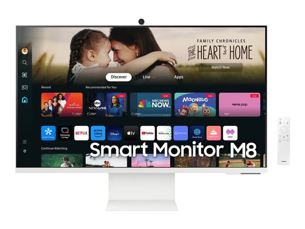 Samsung M80D, 81.3 cm (32"), 3840 x 2160 pixels, 4K Ultra HD, LED, 4 ms, White