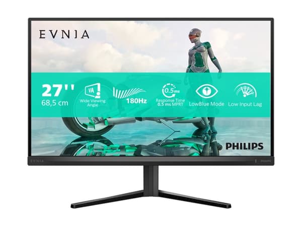 Philips Evnia 3000 27M2N3200S - LED-skjerm - gaming - 27" - 1920 x 1080 Full HD (1080p) @ 180 Hz - IPS - 300 cd/m² - 1000:1 - HDR10 - 0.5 ms - 2xHDMI