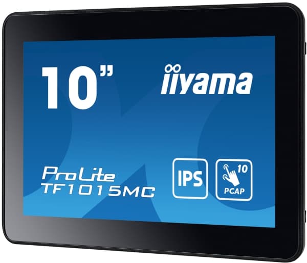 iiyama ProLite TF1015MC-B3 - LCD-skärm - 10.1" - öppen ram - pekskärm - 1280 x 800 WXGA - IPS - 500 cd/m² - 800:1 - 29 ms - HDMI, VGA, DisplayPort -