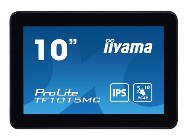 iiyama ProLite TF1015MC-B3 - LCD-skärm - 10.1" - öppen ram - pekskärm - 1280 x 800 WXGA - IPS - 500 cd/m² - 800:1 - 29 ms - HDMI, VGA, DisplayPort - Svart