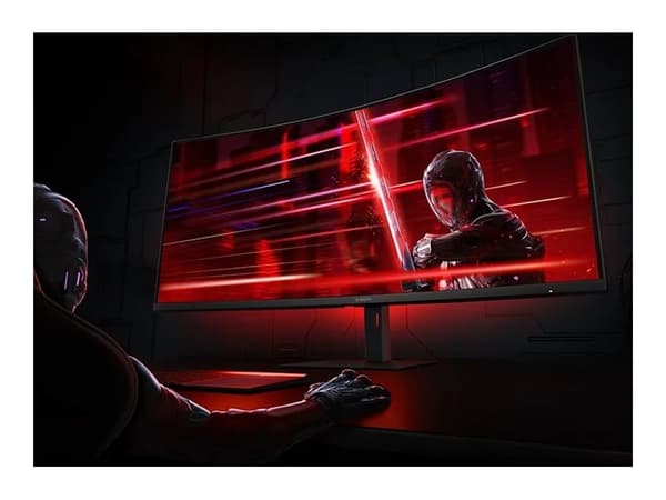 Xiaomi G34WQi - LED-skjerm - gaming - kurvet - 34" - 3440 x 1440 WQHD @ 180 Hz - 350 cd/m² - 4000:1 - 1 ms - 2xHDMI, 2xDisplayPort