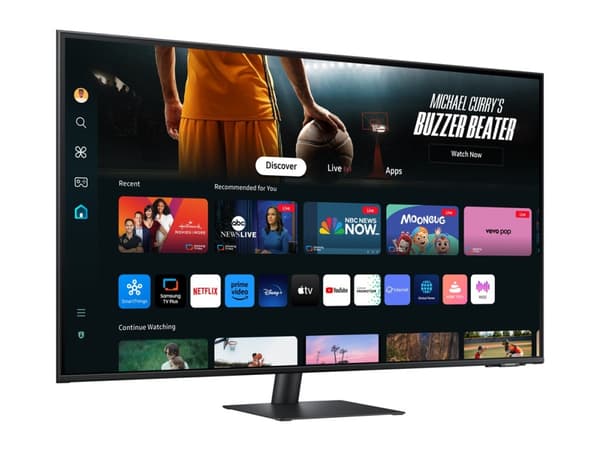 Samsung S43DM702UU - M70D Series - LED-skärm - Smart - 43" - 3840 x 2160 4K @ 60 Hz - VA - 300 cd/m² - 5000:1 - HDR10 - 4 ms - HDMI, USB-C - högtalar