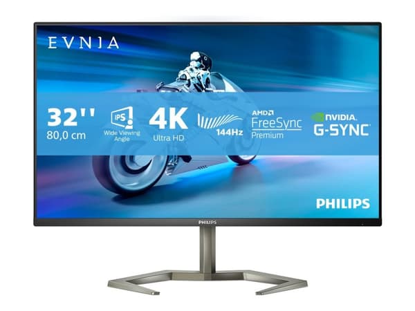 Philips Evnia 5000 32M1N5800A 32 3840 x 2160 (4K) HDMI DisplayPort 144Hz Pivot Skærm