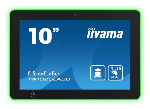 iiyama ProLite TW1025LASC-B1PNR - Android PC - berøringspanel-PC 1 RK3399 inntil - RAM 4 GB - SSD - eMMC 32 GB - Gigabit Ethernet, Bluetooth 5.2 - An