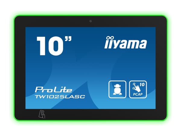 iiyama ProLite TW1025LASC-B1PNR - Android PC - berøringspanel-PC 1 RK3399 inntil - RAM 4 GB - SSD - eMMC 32 GB - Gigabit Ethernet, Bluetooth 5.2 - An