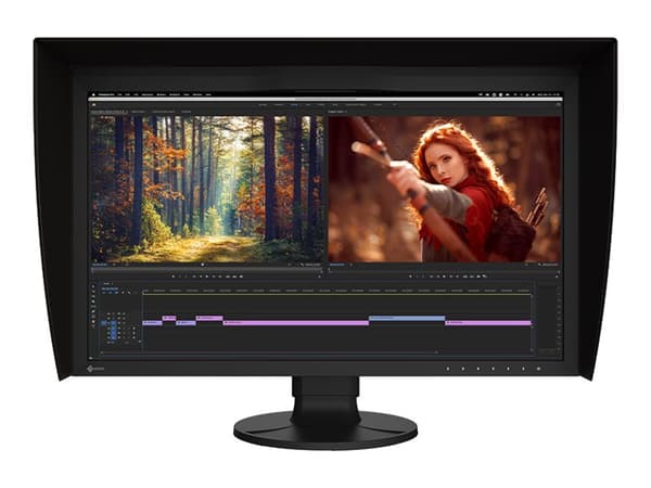 EIZO ColorEdge CG2700X - CG Series - LED-skärm - 27" - 3840 x 2160 4K - IPS - 500 cd/m² - 1450:1 - 13 ms - HDMI, DisplayPort, USB-C - svart - med 6 m Svart