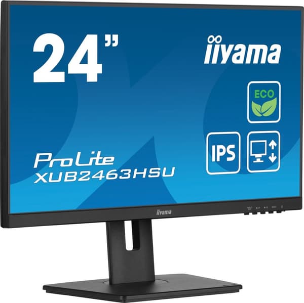 iiyama ProLite XUB2463HSU-B1 computerskærm 61 cm (24") 1920 x 1080 pixels Full HD LED Sort