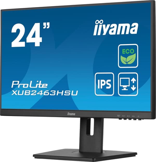 iiyama ProLite XUB2463HSU-B1 computerskærm 61 cm (24") 1920 x 1080 pixels Full HD LED Sort