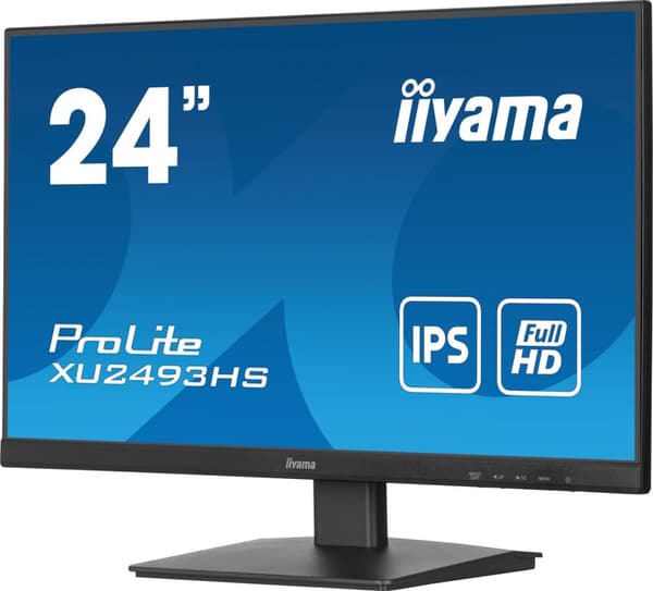 iiyama ProLite XU2493HS-B6 datorskärm 60,5 cm (23,8") 1920 x 1080 pixlar Full HD LED Svart Svart