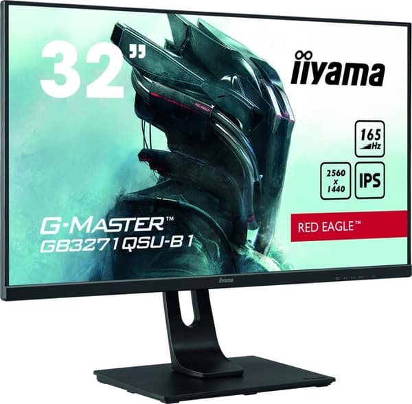 iiyama G-MASTER GB3271QSU-B1 computerskærm 80 cm (31,5") 2560 x 1440 pixels Bred Quad HD LED Sort