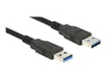 Miniatyrbilde 1 av 2: DeLOCK Cable USB 3.0 Type-A male > USB 3.0 Type-A male 0.5 m black
