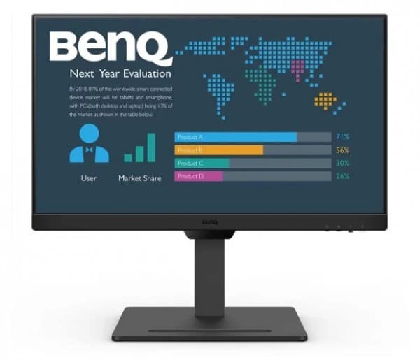 BenQ BL2490T - Business - LED-skärm - 23.8" - 1920 x 1080 Full HD (1080p) @ 100 Hz - IPS - 250 cd/m² - 1300:1 - 5 ms - 2xHDMI, DisplayPort - högtalar