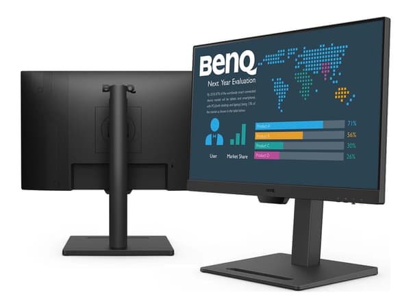 BenQ BL2490T - Business - LED-skärm - 23.8" - 1920 x 1080 Full HD (1080p) @ 100 Hz - IPS - 250 cd/m² - 1300:1 - 5 ms - 2xHDMI, DisplayPort - högtalar Svart