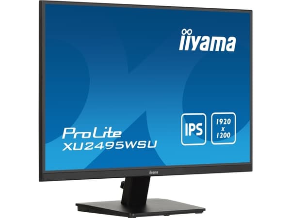 iiyama ProLite XU2495WSU-B7, 61 cm (24"), 1920 x 1200 pixlar, 4K Ultra HD, LED, 4 ms, Sort
