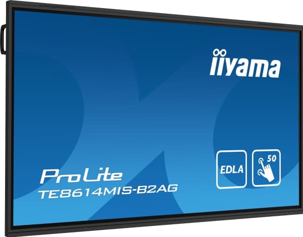 iiyama ProLite TE8614MIS-B2AG - 86" Diagonal klass (85.6" visbar) LED-bakgrundsbelyst LCD-skärm - interaktiv digital skyltning - med beröringsskärm (
