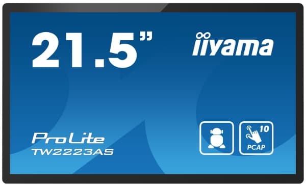 iiyama ProLite TW2223AS-B2 - Android PC - kosketusnäyttö - 1 RK3399 asti - RAM 4 GB - SSD - eMMC 32 GB - Cortex-A72 + A53 - Gigabit Ethernet, Bluetoo