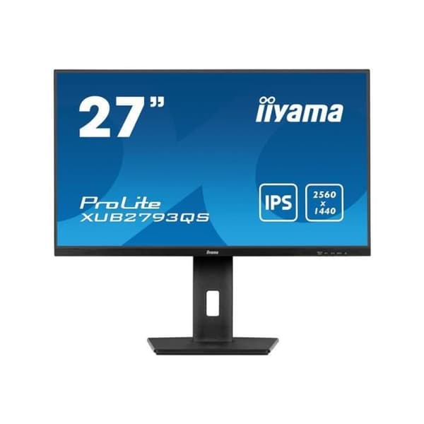 LED-skärm - iiyama ProLite XUB2793QS-B6 - 27" QHD 2560 x 1440 - IPS 100 Hz - HDMI, DisplayPort