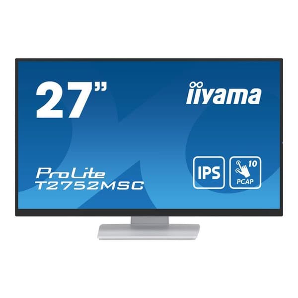 IIYAMA T2752MSC-W1 pekskärm - 27 tum - IPS - 1920x1080 - 5ms - 400cd/m²