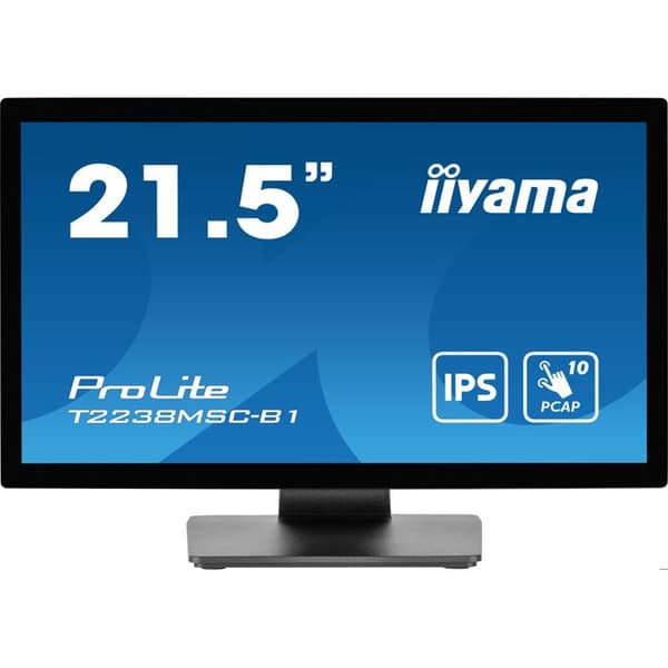 IIYAMA 21,5" Taktile PCAP, med Svart