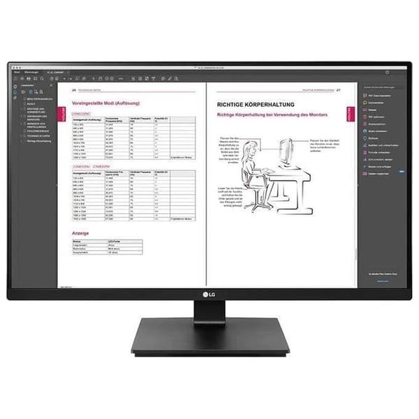 LG 68,6 cm-27'' (2560x1440) 27BN65QP-B 16:9 5ms HDMI DP USB-C Högtalare QHD Svart