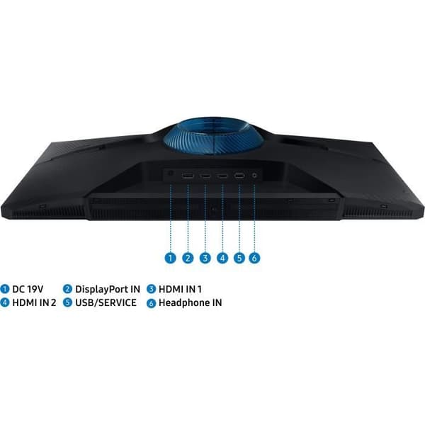 Skärm PC 27" Samsung Odyssey G5 S27CG510EU - LED, WQHD 2560 x 1440, VA-panel, 165 Hz, 1 ms, justerbart stativ