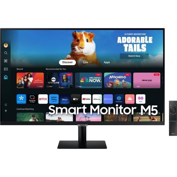 PC-skärm - SAMSUNG - SMART MONITOR M5 CM500 - 27" FHD - VA-panel - 60Hz - HDR10 - HDMI - Högtalare - Svart