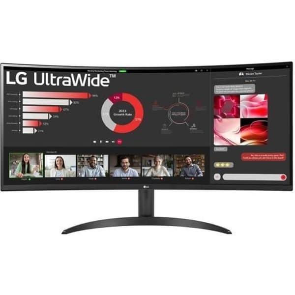 LG 34WR50QC-B.AEU datorskärm 86,4 cm (34") 3440 x 1440 pixlar UltraWide Quad HD LCD Svart