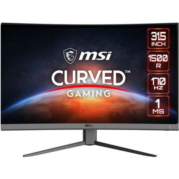 Böjd PC-spelskärm - MSI - Optix G32CQ4 E2 - 31,5" VA FHD 1ms - 170Hz - 2 x HDMI(2.0) - 1 x DP (1.2a) - 1 x DC-jack