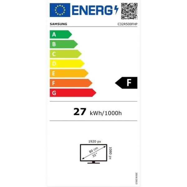 Böjd PC-skärm - SAMSUNG LC32R500FHPXEN - 32" Full HD - VA-panel - 4 ms - 75Hz - Tiltbar