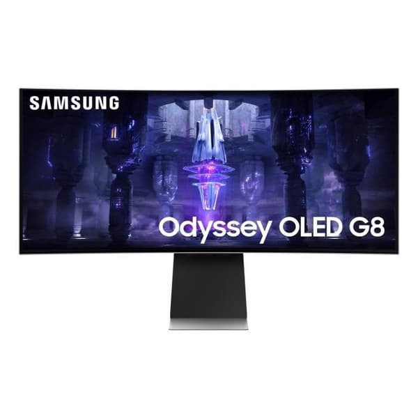 Böjd PC Gamer-skärm - SAMSUNG - ODYSSEY - G8 G85SB - 34'' UWQHD - OLED-panel - 0,1 ms - 175Hz - HDMI 2.1 / mini DP / USB C 3.1