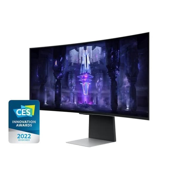 Böjd PC Gamer-skärm - SAMSUNG - ODYSSEY - G8 G85SB - 34'' UWQHD - OLED-panel - 0,1 ms - 175Hz - HDMI 2.1 / mini DP / USB C 3.1