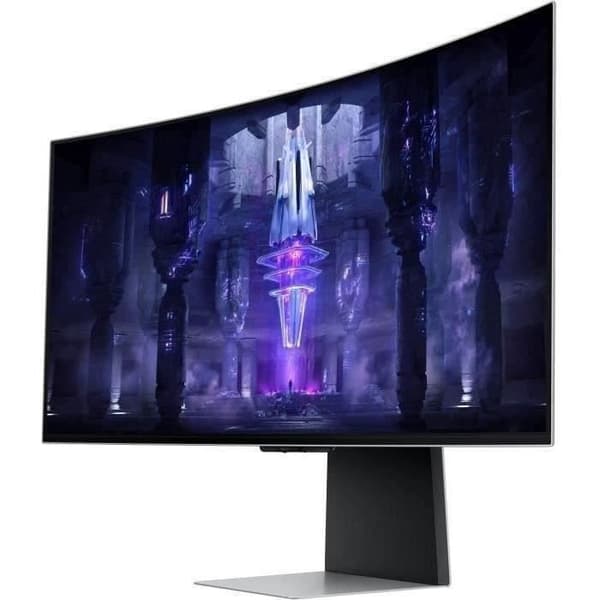 Böjd PC Gamer-skärm - SAMSUNG - ODYSSEY - G8 G85SB - 34'' UWQHD - OLED-panel - 0,1 ms - 175Hz - HDMI 2.1 / mini DP / USB C 3.1