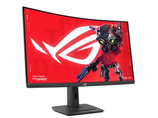 ASUS ROG Strix XG32WCS - LED-skjerm - gaming - kurvet - 32" (31.5" synlig) - 2560 x 1440 2K @ 180 Hz - Rapid VA - 400 cd/m² - 3500:1 - HDR10 - 1 ms -